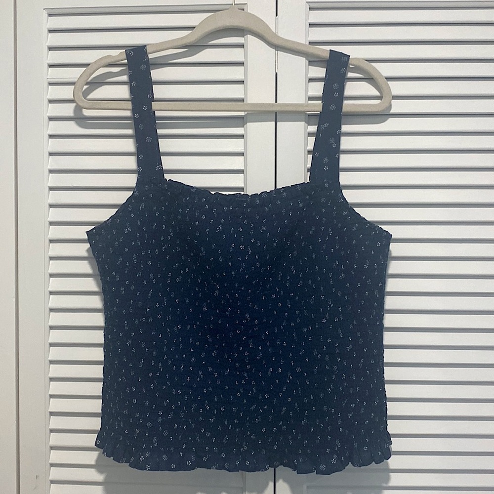 Madewell Lucie Smocked Tank Top